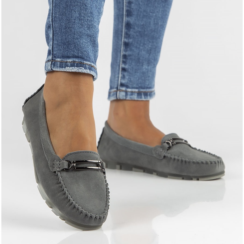 Lederhalbschuhe Filippo DP1202 / 22 Gr grau 2