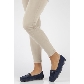 Lederhalbschuhe Filippo DP1202 / 22 Nv marineblau 1