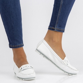 Leder-Loafer Filippo DP3629 / 22 Wh weiß 1