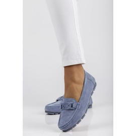 Lederhalbschuhe Filippo DP3630 / 22 Bl blau 1