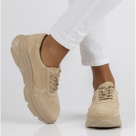 Lederturnschuhe Filippo DP2138 / 22 Be Be beige 1