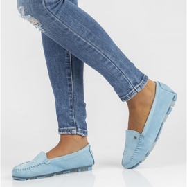 Lederhalbschuhe Filippo DP2037 / 22 Bl blau 1