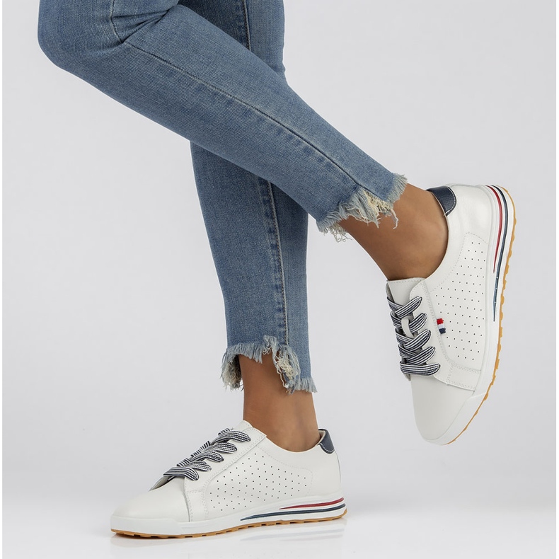 Lederschuhe Filippo DP3509 / 22 Wh weiß 1