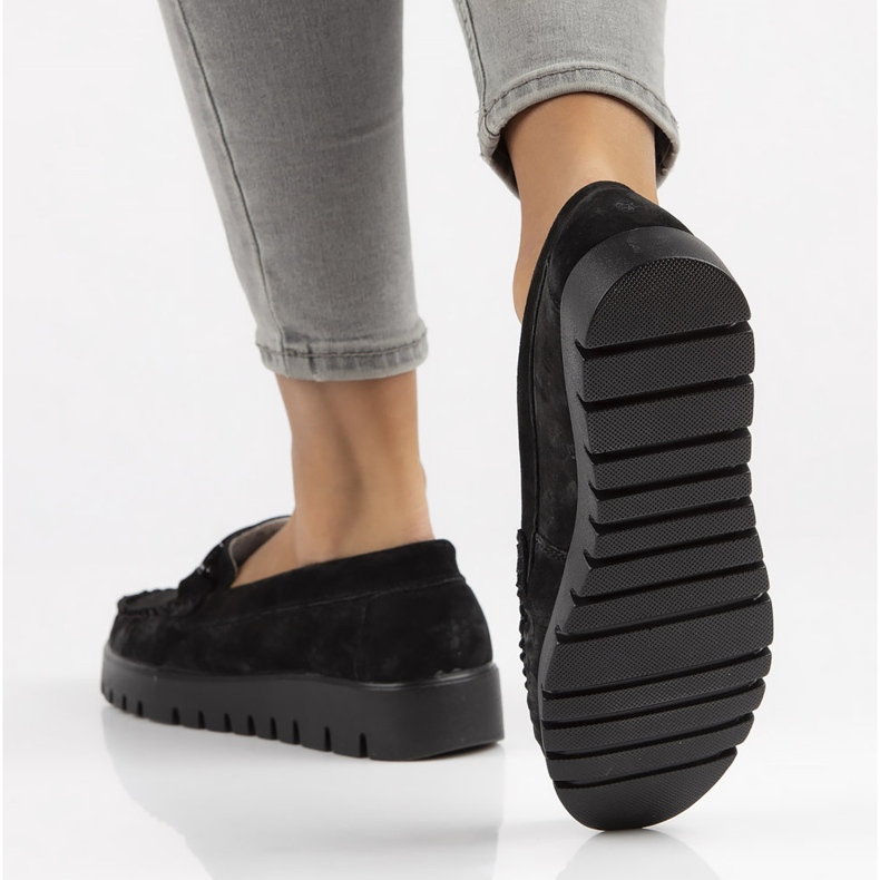 Ledermokassins Filippo DP3334 / 22 Bk schwarz 1