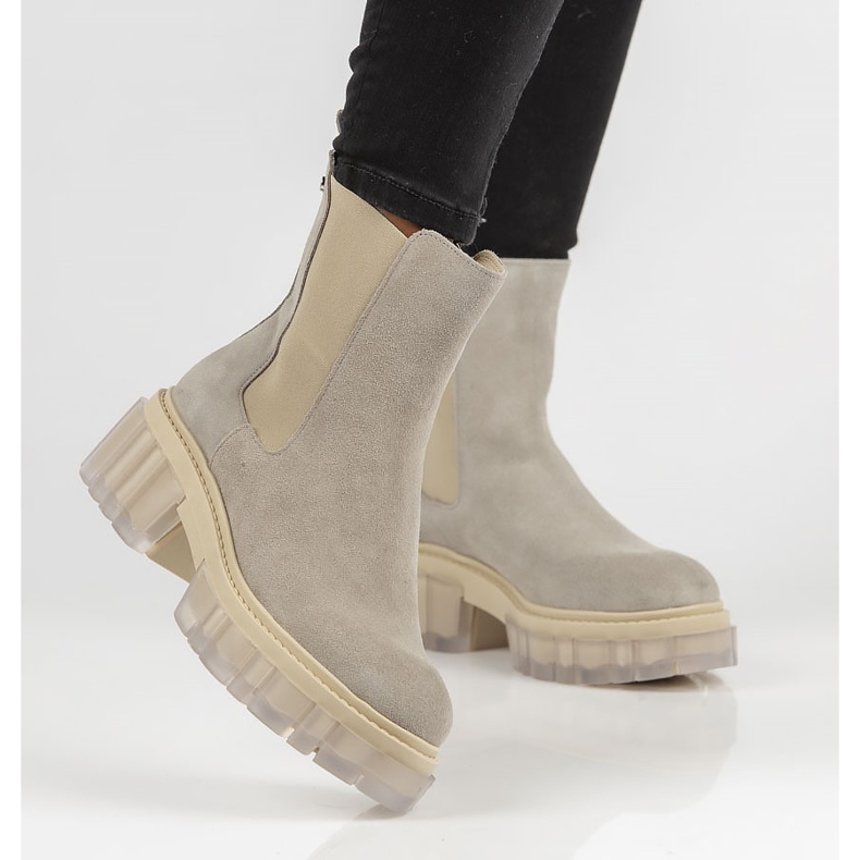 Graue Filippo 30328 Wildlederstiefel 1