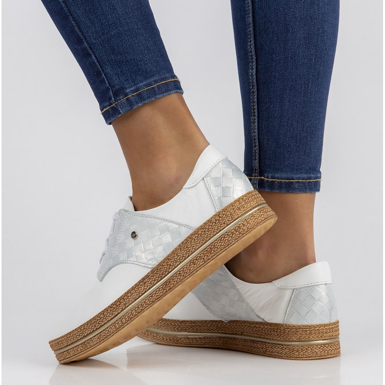 Lederschuhe Filippo 10123 weiß 1