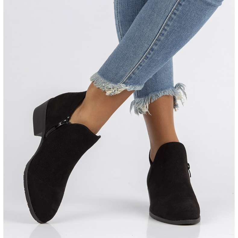 Schwarze Filippo DBT3673 / 22 Bk Stiefel 1