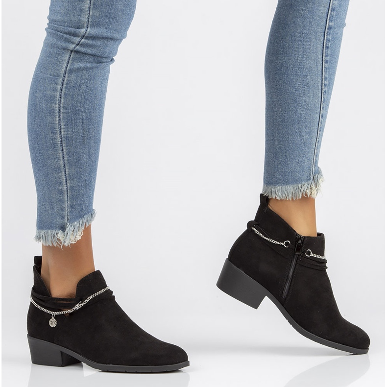 Schwarze Filippo DBT3672 / 22 Bk Stiefel 1