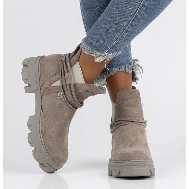 Filippo DBT3674 / 22 Gr graue Stiefel 1