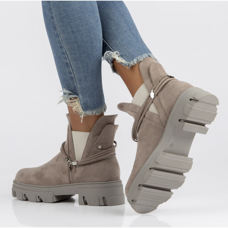 Filippo DBT3674 / 22 Gr graue Stiefel 2