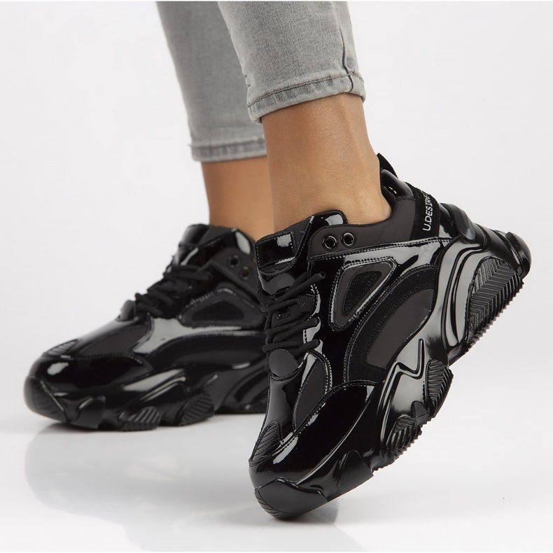 Lederturnschuhe Filippo BJ1848-SP schwarz 1