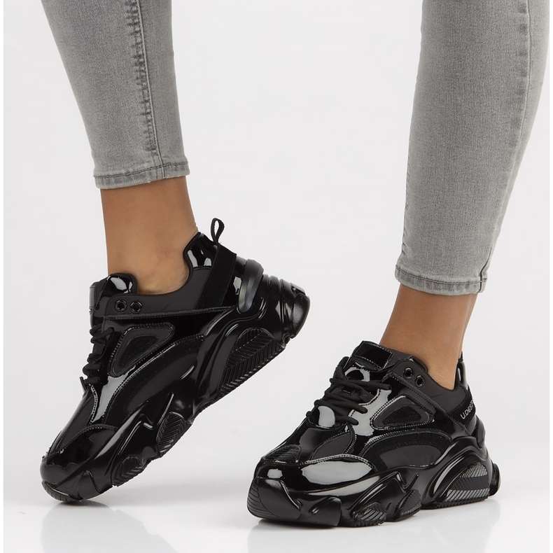 Lederturnschuhe Filippo BJ1848-SP schwarz 2