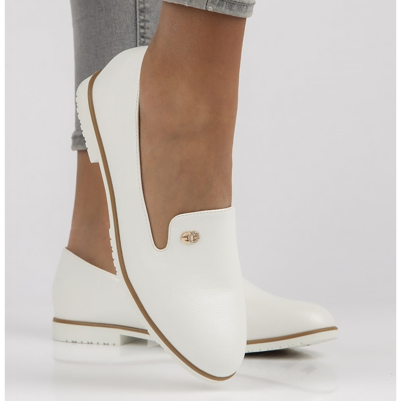 Filippo B5002-BL weiße Ballerinas 2