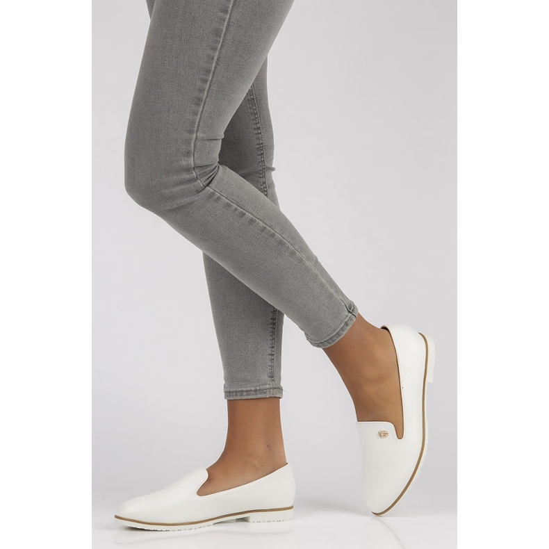 Filippo B5002-BL weiße Ballerinas 1