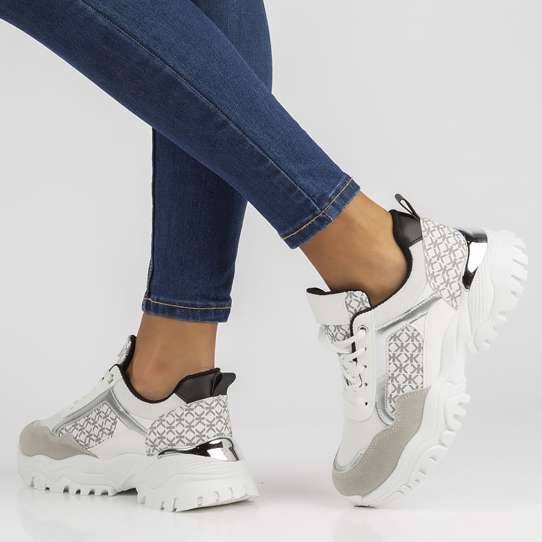 Turnschuhe Filippo BB116 weiß und schwarz 2