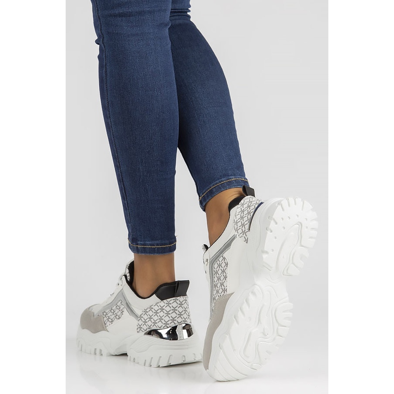 Turnschuhe Filippo BB116 weiß und schwarz 1