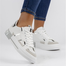 Filippo GG599 silberne Turnschuhe weiß mehrfarbig 1