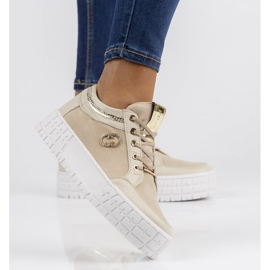 Lederturnschuhe Filippo 149 beige 2