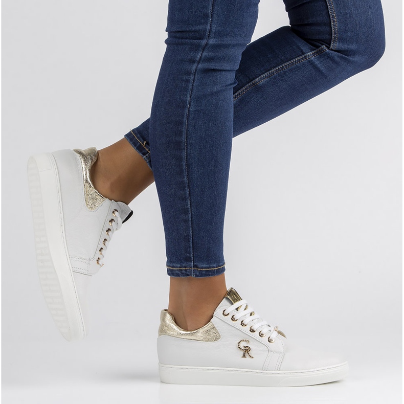 Lederturnschuhe Filippo 128 weiß 1