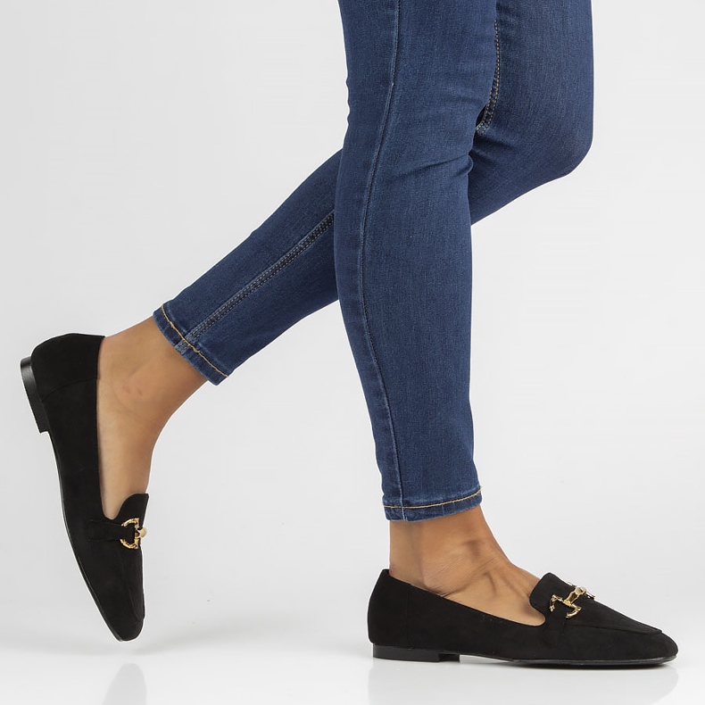 Schwarze Filippo QQ358 Slipper 1