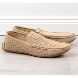 Loafer durchbrochene Schlupfschuhe News M EVE341 beige 1