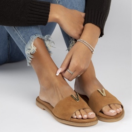 Lederhausschuhe Filippo LH-200 Kamel braun 2