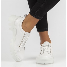 Lederturnschuhe FILIPPO DP3522 / 22 Wh weiß 2