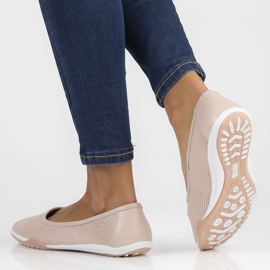 Leder Ballerinas Filippo DP3681 / 22 Pi rosa 2