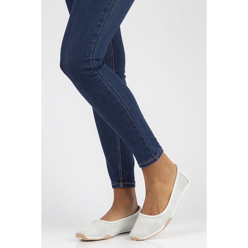 Lederballerinas Filippo DP3681 / 22 Wh weiß 1