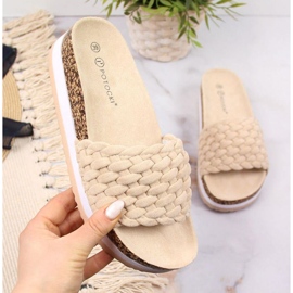 Potocki W WOL66B beige Plateauschuhe 1