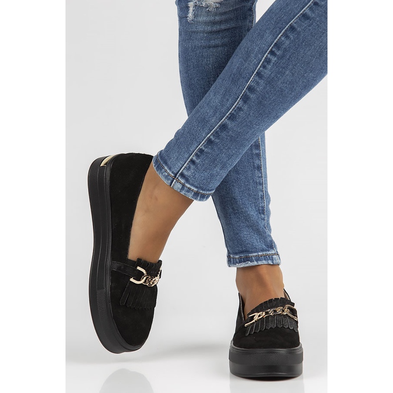 Lederschuhe Filippo DP3532 / 22 Bk schwarz 1