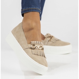 Lederschuhe Filippo DP3532 / 22 Beige sein 1