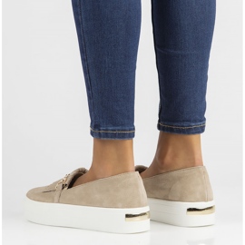 Lederschuhe Filippo DP3532 / 22 Beige sein 2