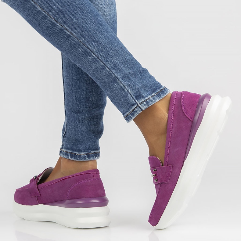 Lederschuhe Filippo DP3504 / 22 Fh fuchsia rosa 1