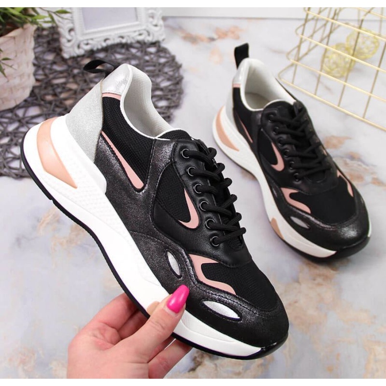 Vinceza W JAN91A Sportschuhe schwarz 1