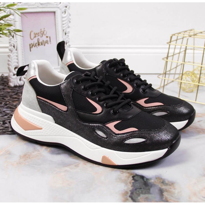 Vinceza W JAN91A Sportschuhe schwarz 2