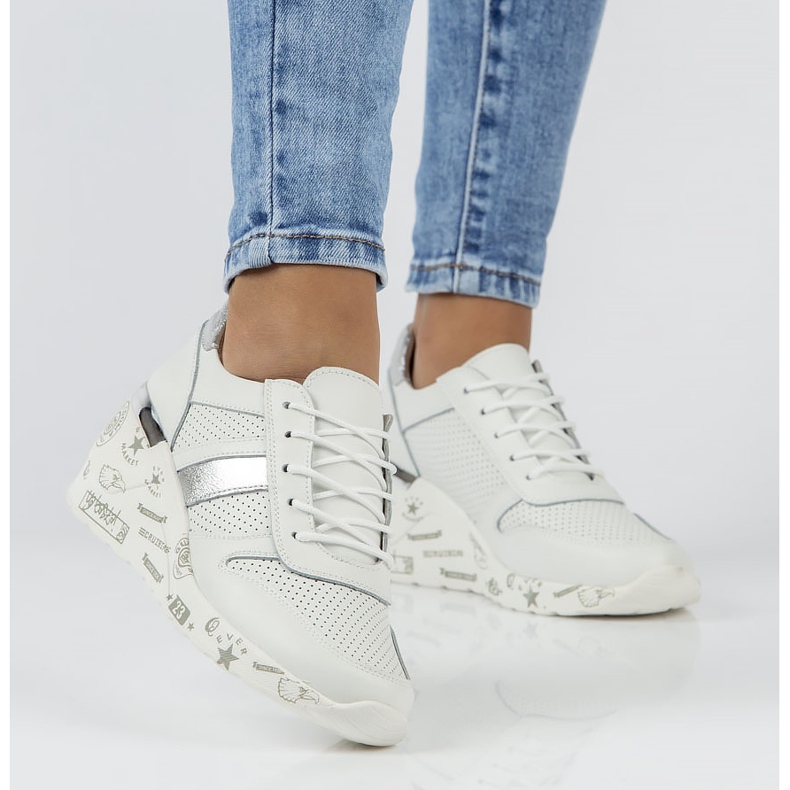 Ledersneaker Filippo DP3550 / 22 Wh weiß 1