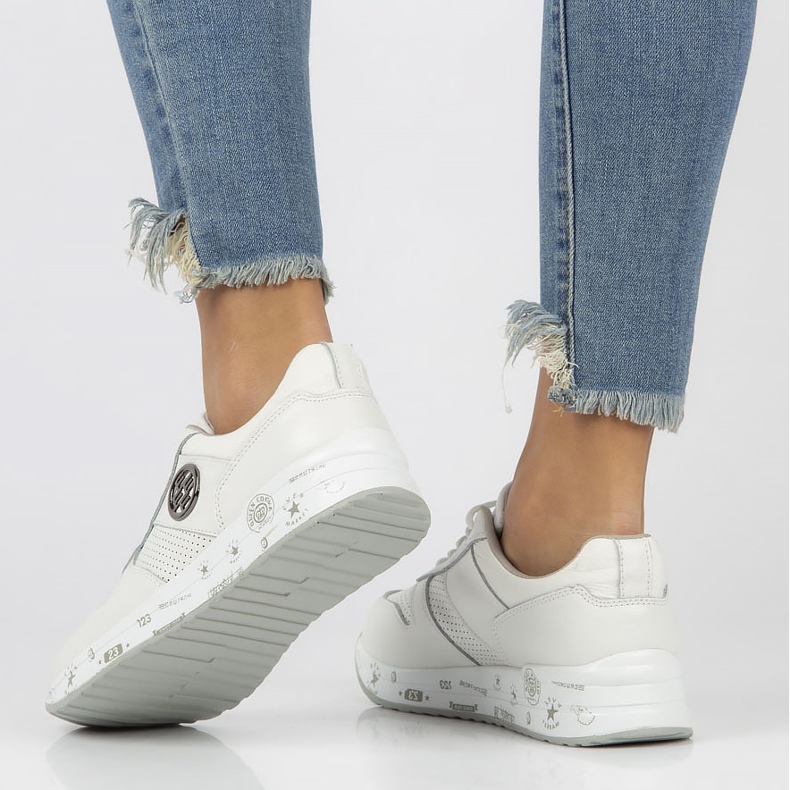 Ledersneaker Filippo DP3542 / 22 Wh weiß 1