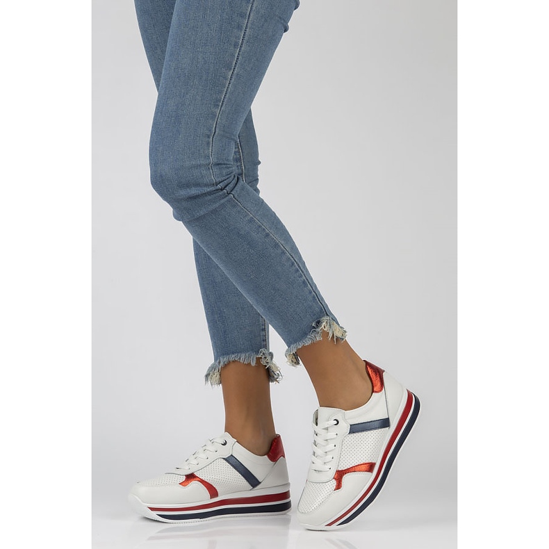 Ledersneaker Filippo DP2004 / 22 Wh weiß 1