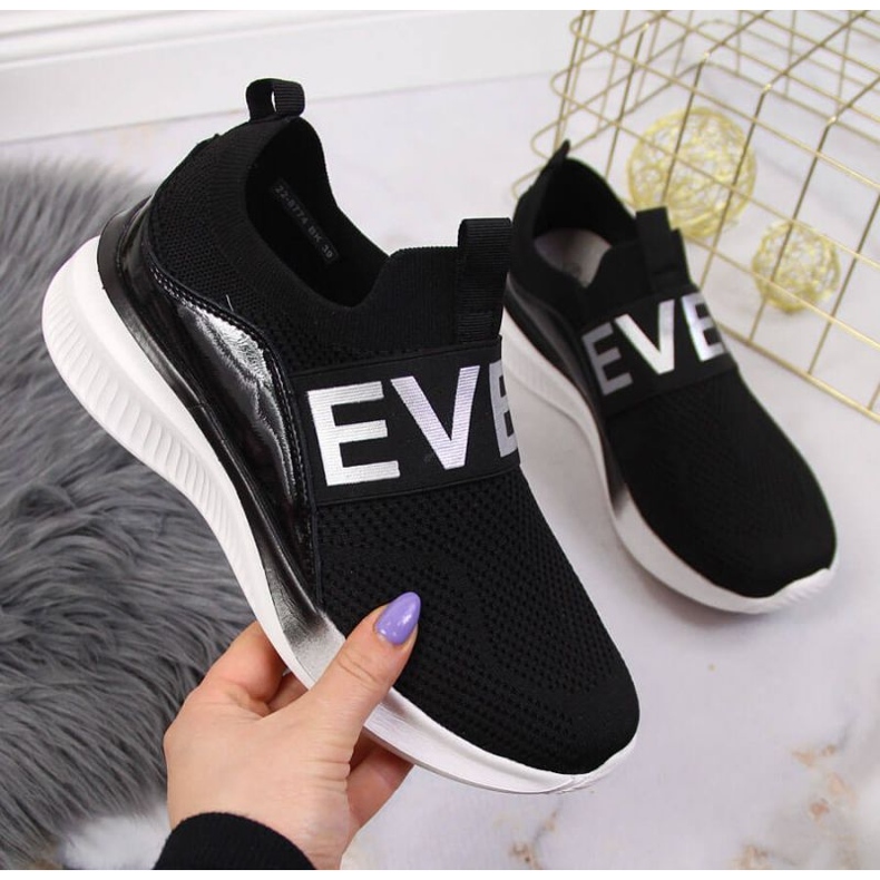 Schuhe Socken zum Hineinschlüpfen Vinceza W JAN122A schwarz 1