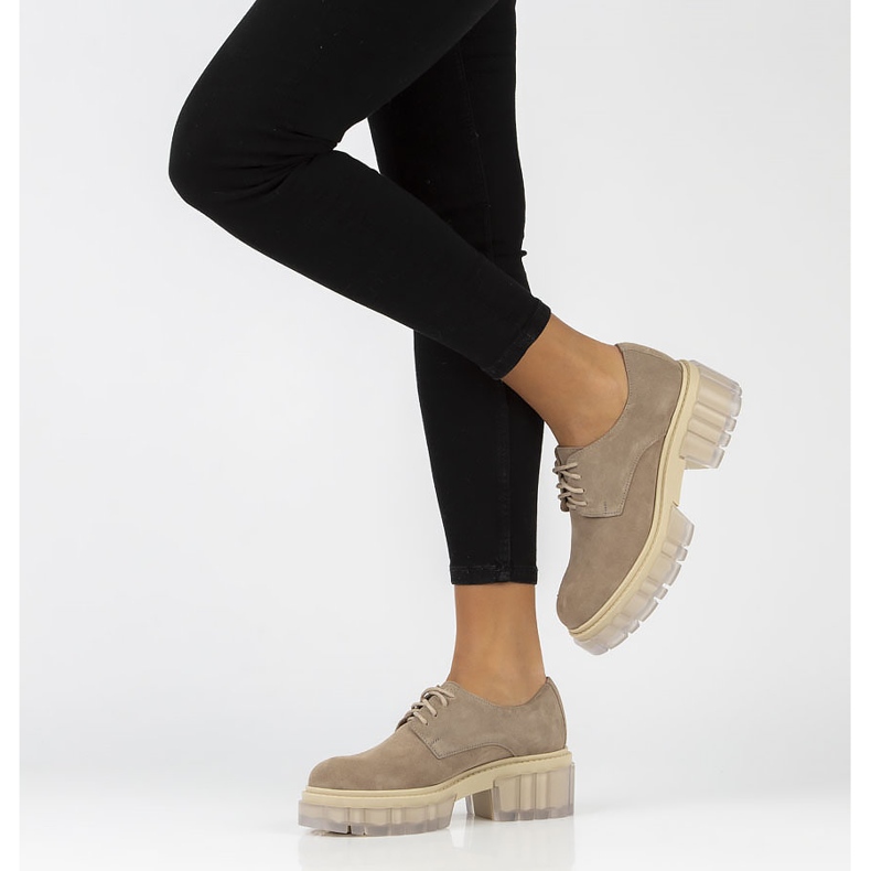 Wildlederschuhe Filippo 20099 taupe beige braun 2