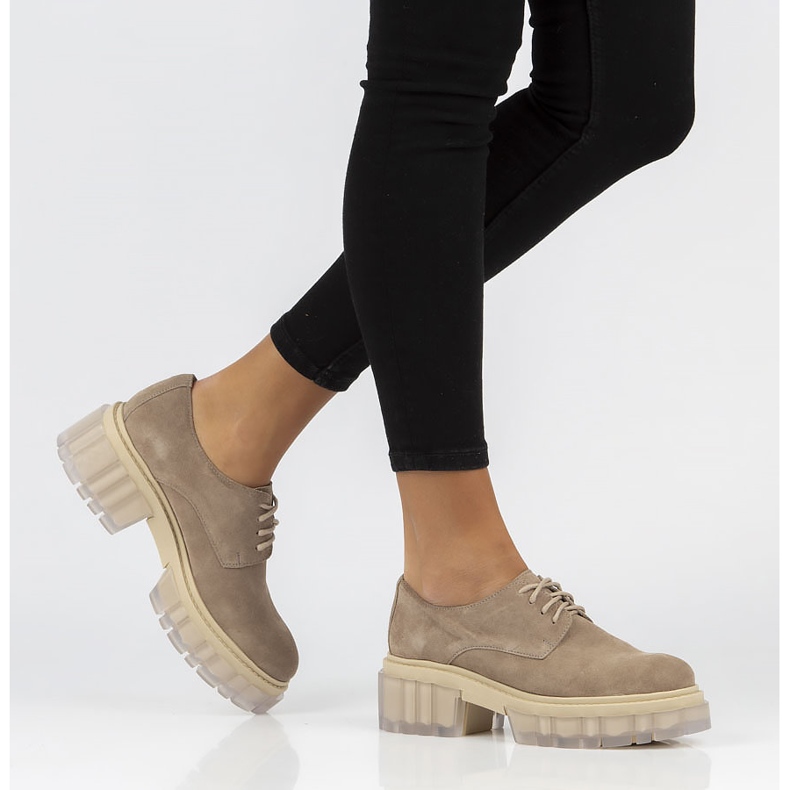 Wildlederschuhe Filippo 20099 taupe beige braun 1