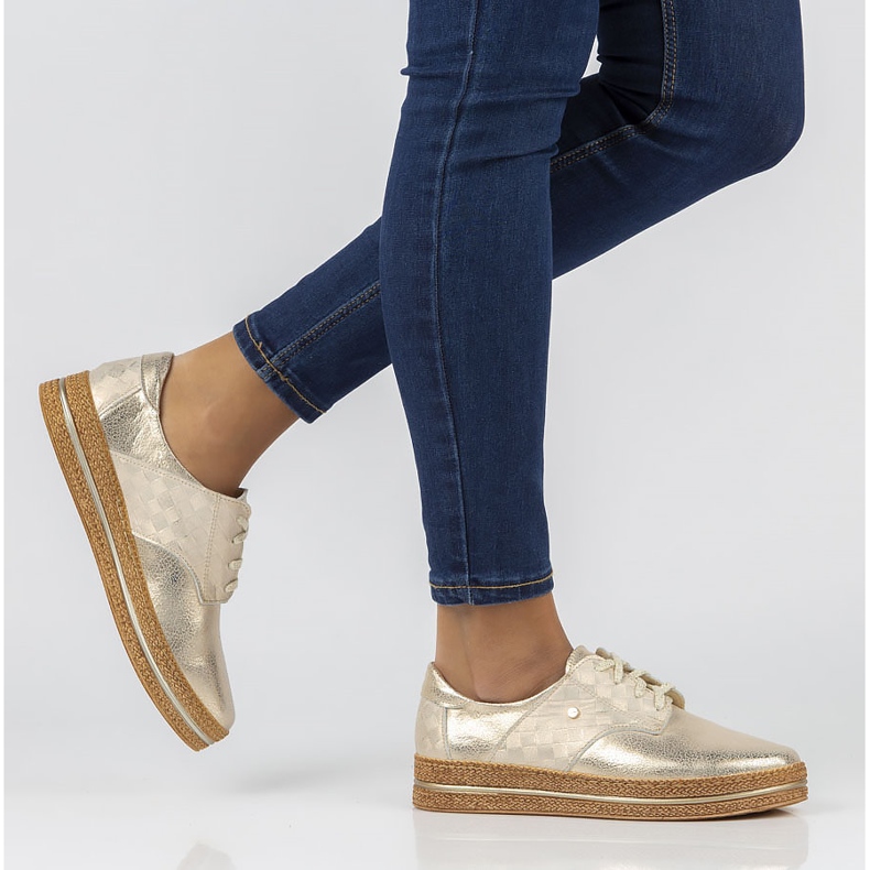 Lederschuhe Filippo 10123 Gold golden 1