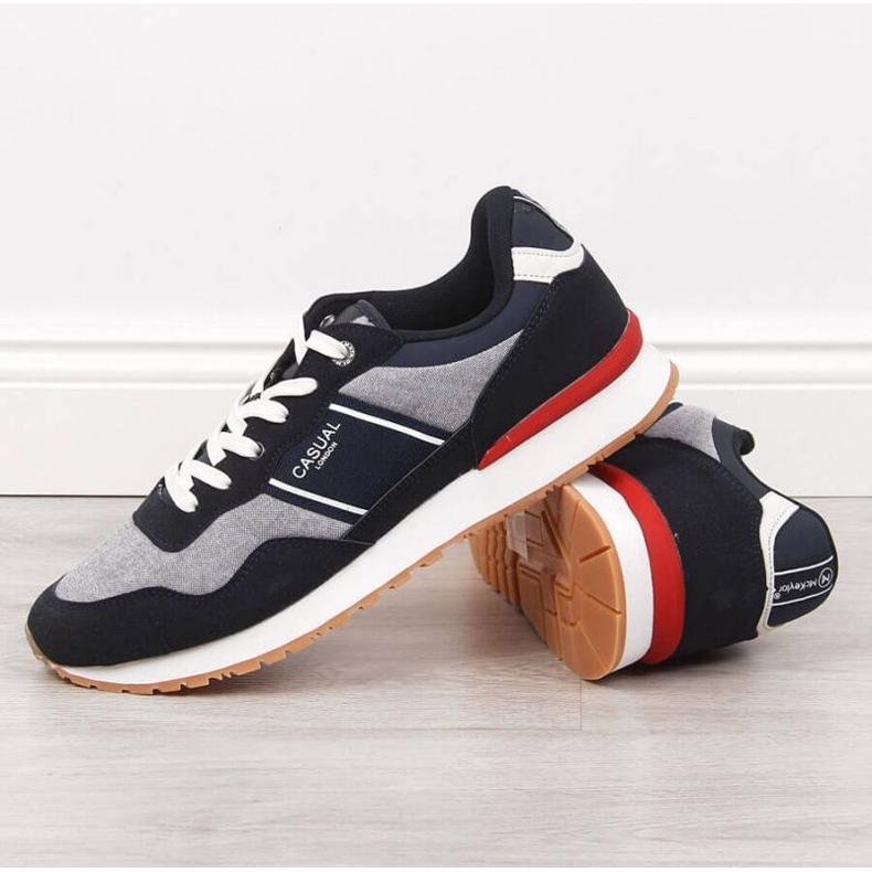 Lässige Mckeylor M JAN123B marinegraue Sportschuhe navy blau 2
