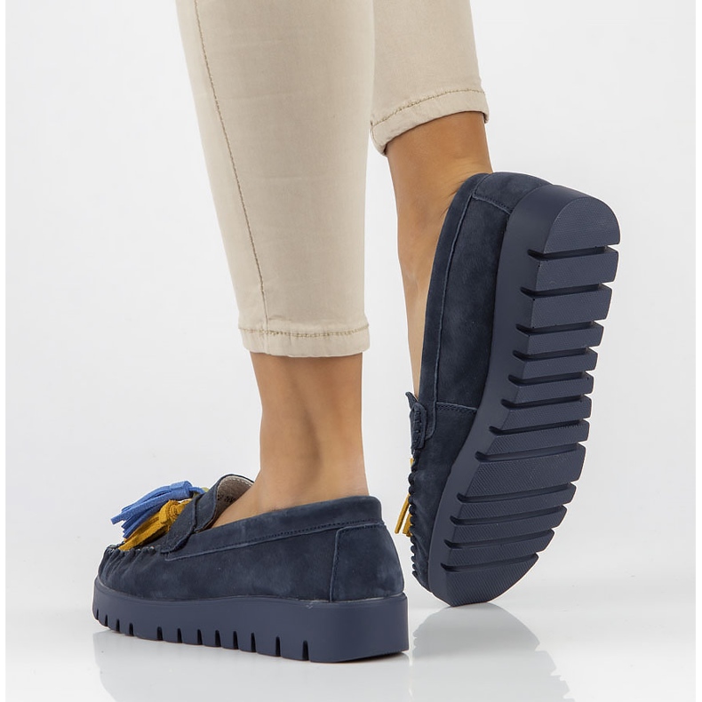 Lederschuhe Filippo DP3535 / 22 Nv marineblau 2