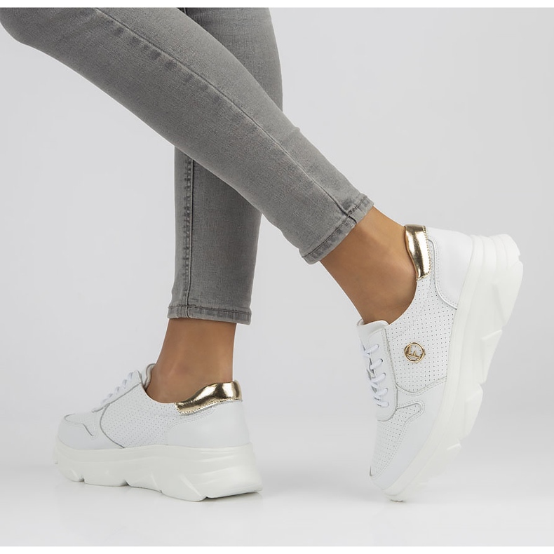 Ledersneaker Filippo DP2138 / 22 Wh weiß 1