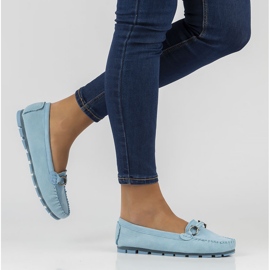 Lederhalbschuhe Filippo DP3613 / 22 Bl blau 1