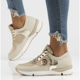 Lederturnschuhe Filippo 141 beige 1