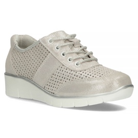 Lederschuhe Filippo DP028 / 22 Si Silber grau 1