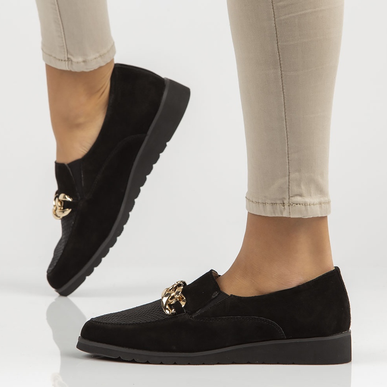 Lederschuhe Filippo DP3696 / 22 Bk schwarz 1